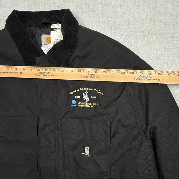 Carhartt Jacket Wyodak Baghouse Project Black Quilted Nylon Lining Size 3XL NWT - Picture 6 of 13